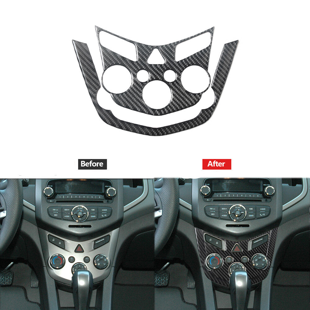 Carbon Fiber Readling Light Frame Trim for Land Cruiser Prado 2010-2018 v