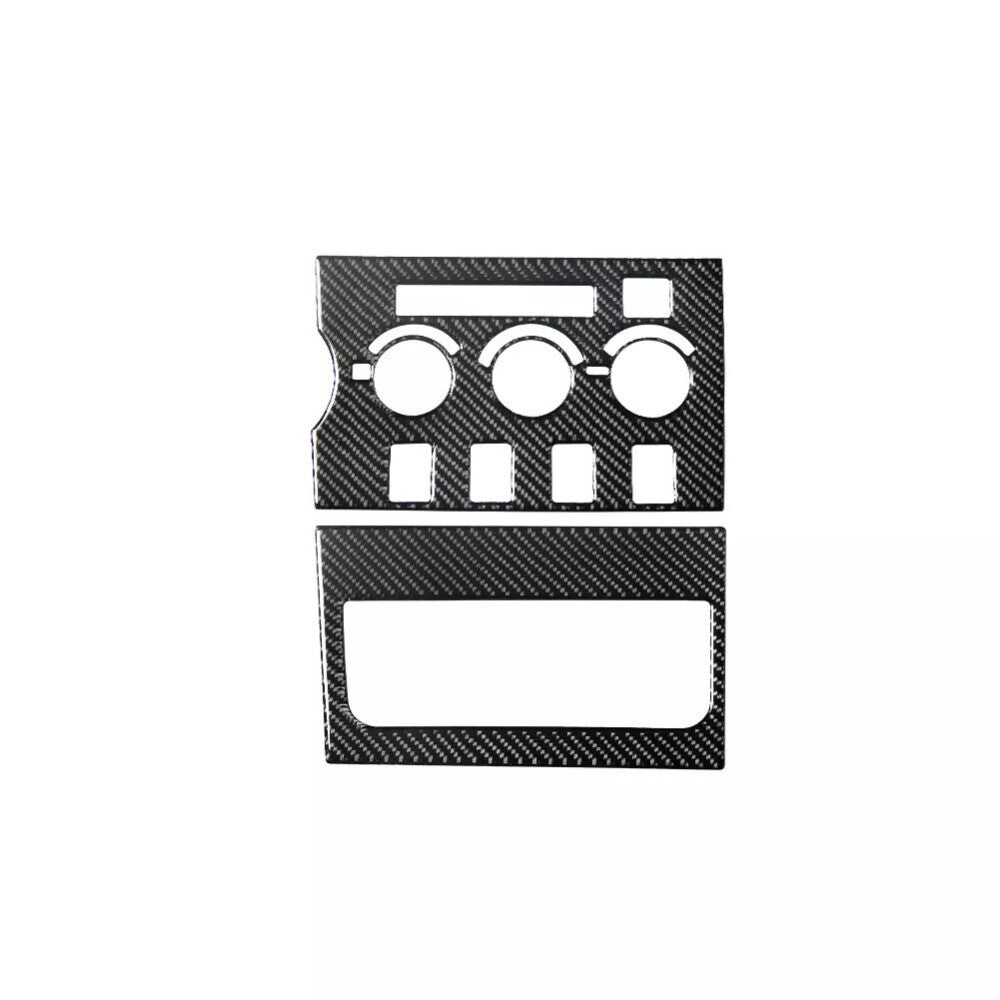 2Carbon Fiber Central A/C Control Panel Trim For Tundra 2007-13 Type-B n