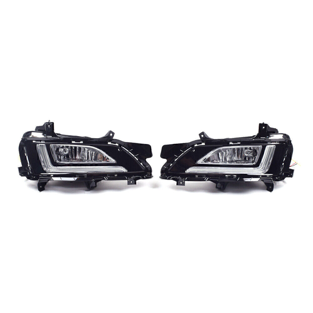 Pair LED Daytime Running Fog Light Front Bumper DRL for Hyundai for Tucson 19-20