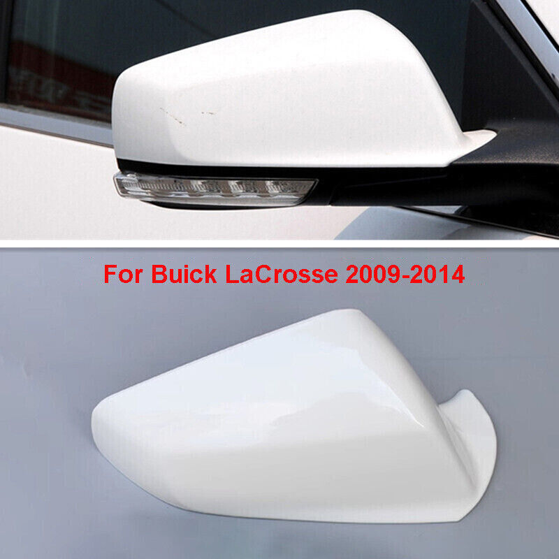 White Right Side Rearview Mirror Shell Cover Cap for Buick LaCrosse 2009-2014