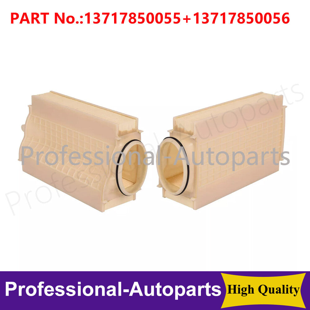 1Pair Left & Right Engine Air Filters Fits for BMW F85 X5 F86 X6 M 2015-2016 Q