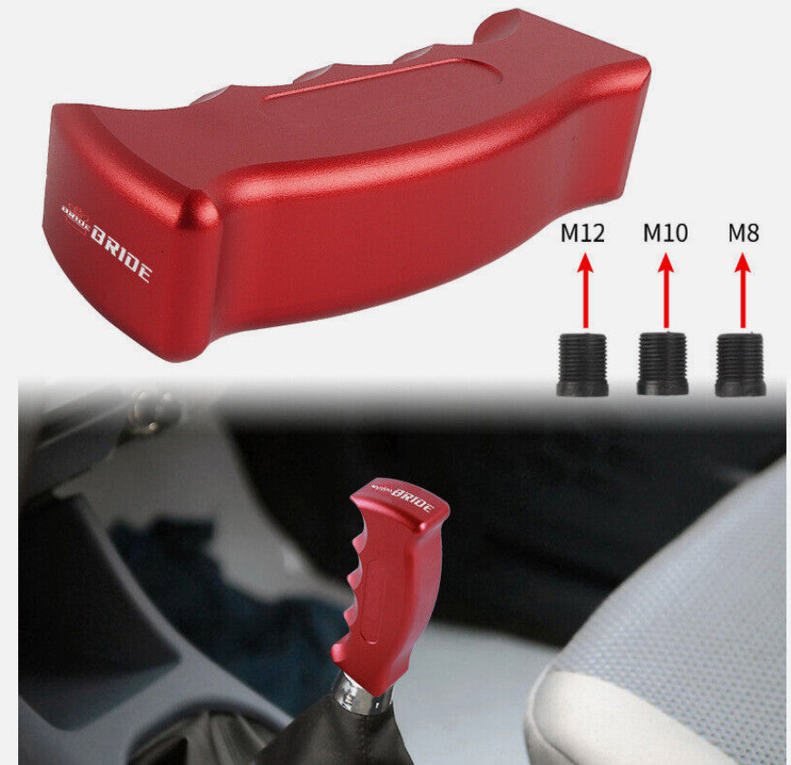 Car manual gear shift lever, bridal slotted pistol grip, red, suitable for Honda for Acura