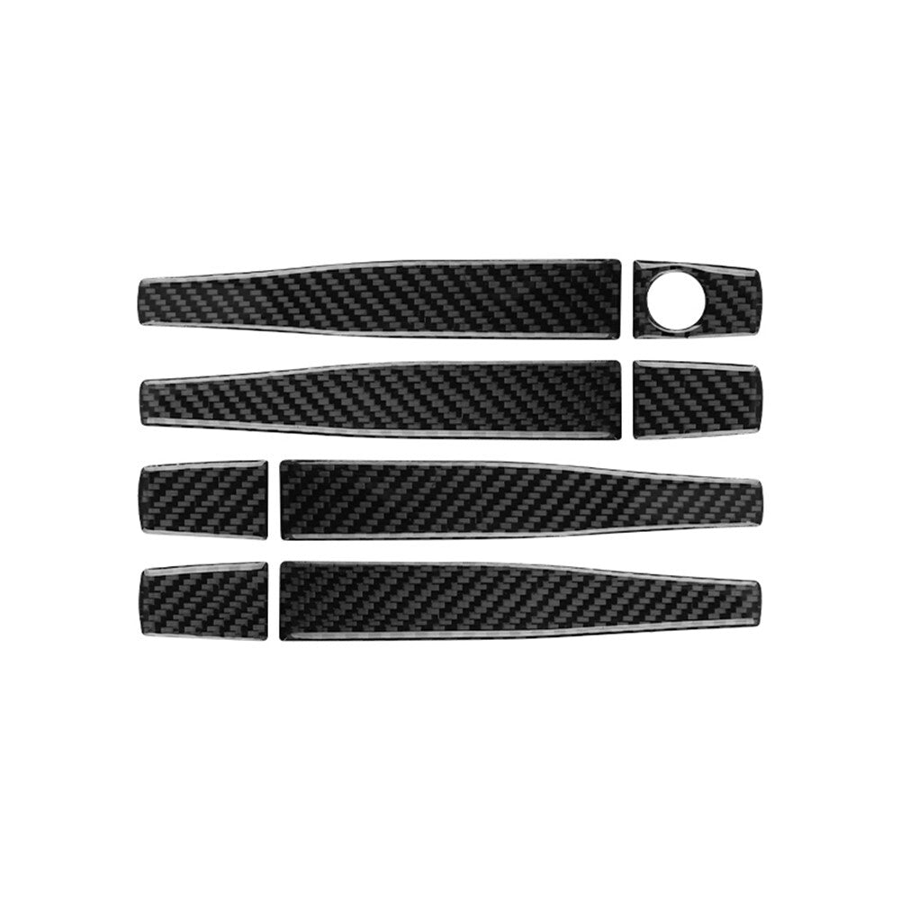 6X Red Carbon Fiber Interior Door Handle Panel Cover Trim for Audi Q7 2007-2015 v