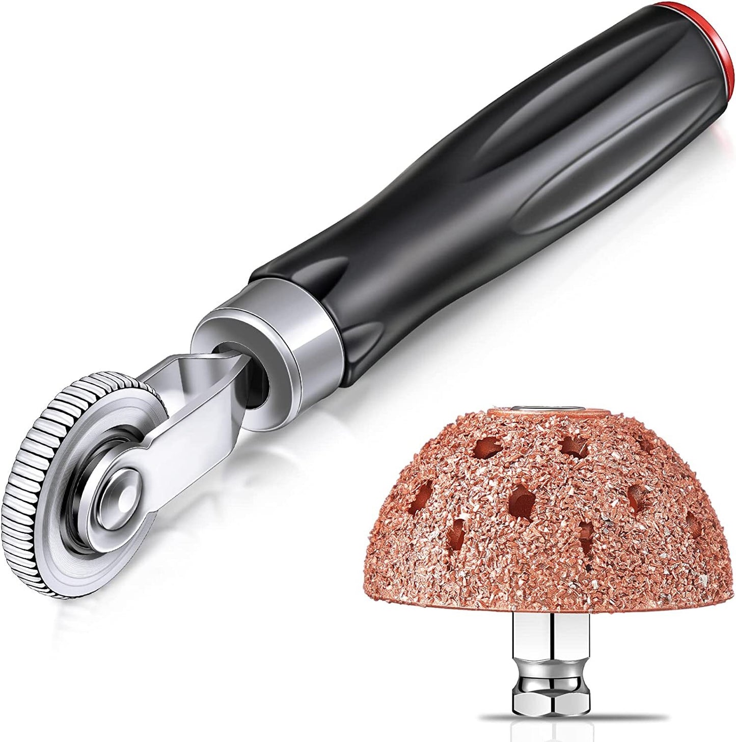 Rasp tire grinding head, shock absorber, tire repair hand tools, shock absorber wheel, tire repair