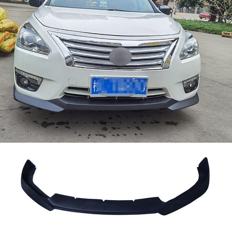 for Nissan Altima Teana 2013-2015 Matt Black Front Bumper Lip Spoiler Bodykit