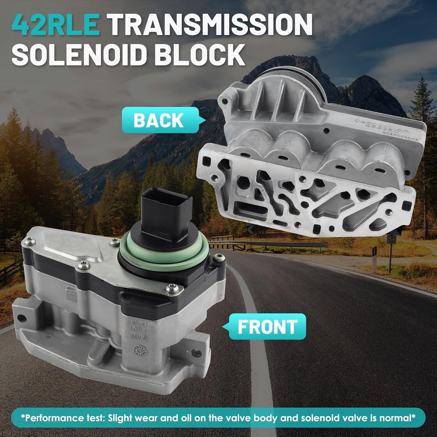 42RLE Transmission Shift Solenoid Block Kit for Chrysler for Dodge for Jeep Liberty 3.7L
