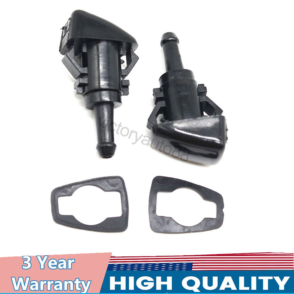 2-Piece Windshield Wiping Washer Cover Spray Nozzles for Dodge for Ram 1500 - new