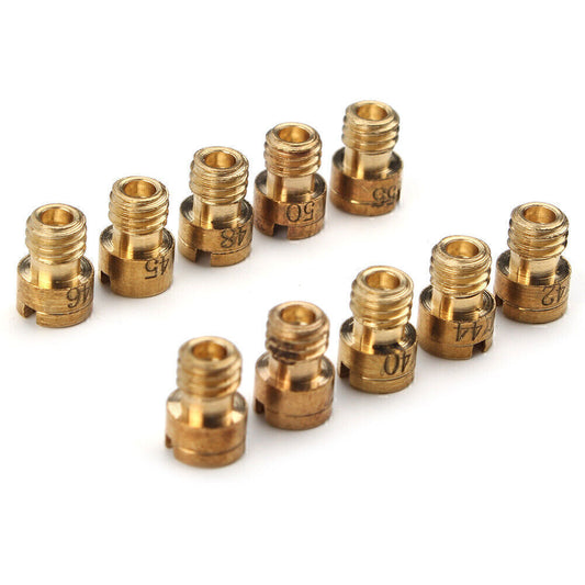 10X Main Jet M4 4mm Fits GY6 50cc 139QMB Scooter Keihin Carb PZ19 Size 40 42-58 Q