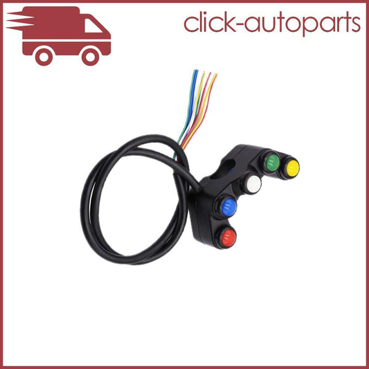 For 22mm Diameter Handlebars - 5 Button Array Handlebar Mount Switches Universal Q