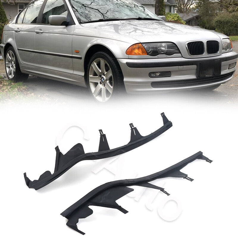 1 Pair Headlight Upper Cover Strip Seal Gasket for BMW E46 4 Door 1998-2001