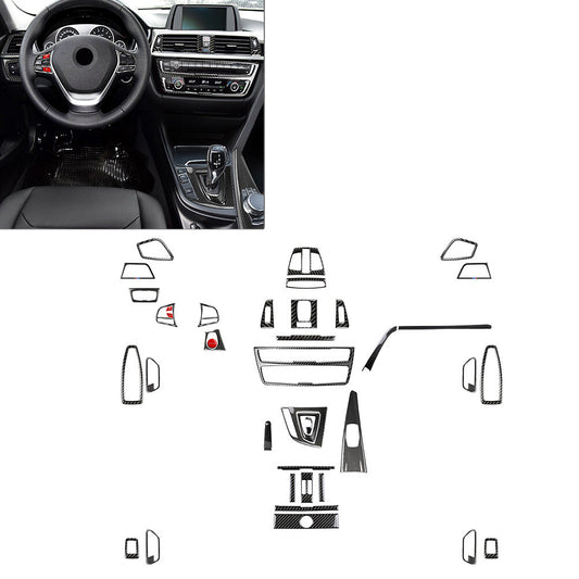39 Pcs LHD Interior Decoration Trim for BMW 3 Series F30 GT F34 2013-2019