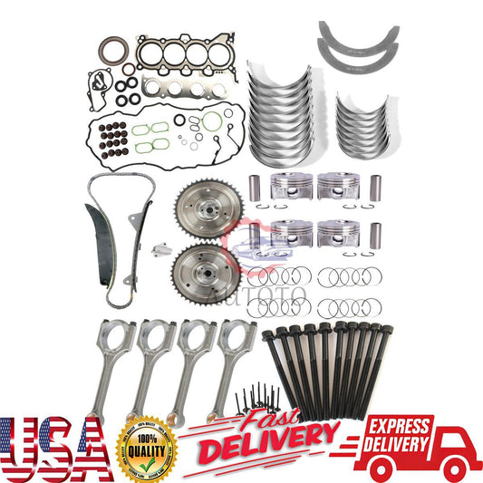 G4NC Engine Pistons Gaskets Valve Bearing Rods Timing Kit Fits for Hyundai for KIA