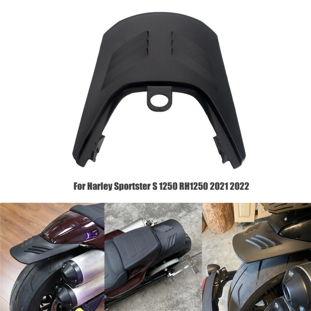 Black Rear Fender Guard Mudguard Extension for Harley Sportster S 1250 RH1250 RH
