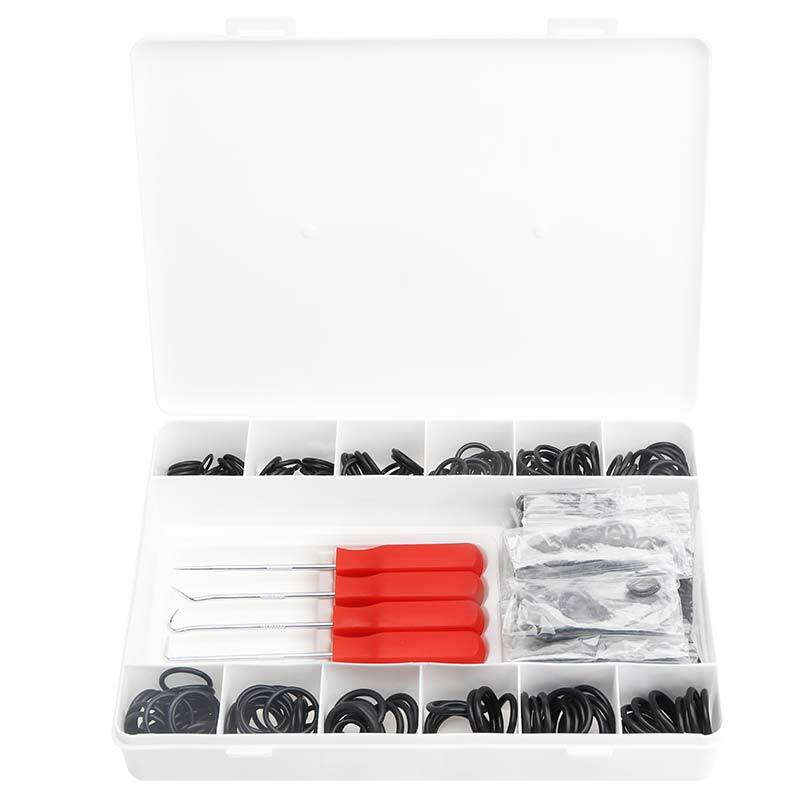 1200 PCS Assorted Sizes O-Ring Rubber Set Gasket Automotive Seal Kit Black