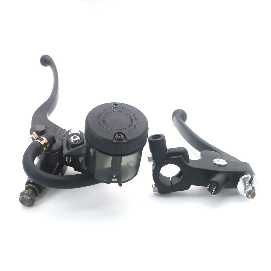 7/822mm Black Motorcycle Handlebar Brake Master Cylinder Clutch Lever Reservoir Q