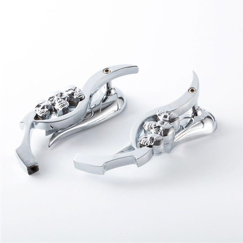 Motorcycle side mirrors for Chopper Cruiser bicycles - Chrome Q