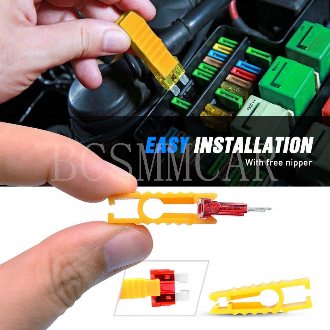 120PC Car Blade Fuse Zinc alloy plastic for Mini Small Medium Auto Fuse Holder Trim