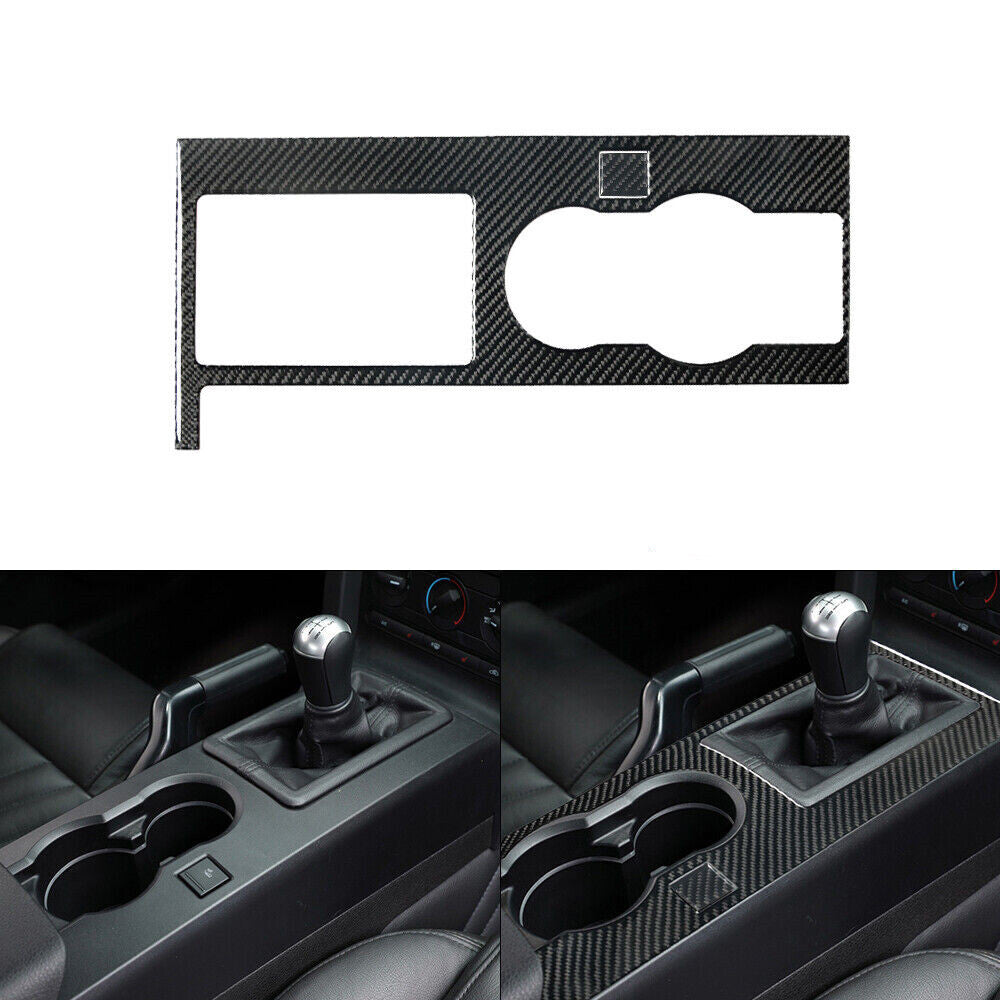 Carbon Fiber A/C Climate Console Interior Cover Trim for Jeep Liberty 2008-2012 v