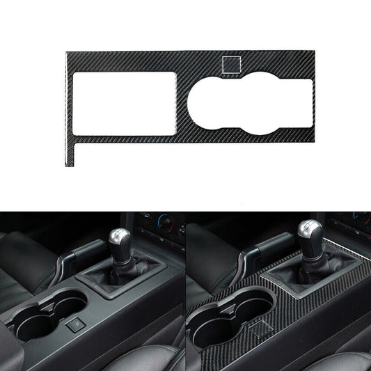 Carbon Fiber A/C Climate Console Interior Cover Trim for Jeep Liberty 2008-2012 v