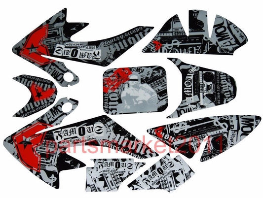 3M Radio Decals Graphics Stickers for Honda CRF50 CRF 50 Pit Dirt Bikes