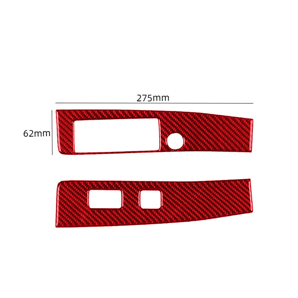 Red Carbon Fiber Radio With CD Player Trim for Honda CRV CR-V 2015-2016 Type B v