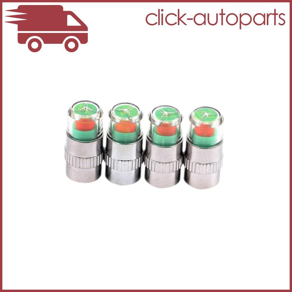 4 Pcs Car Auto Tire Monitor Valve Dust Cap Pressure Indicator Sensor Eye Alert Q