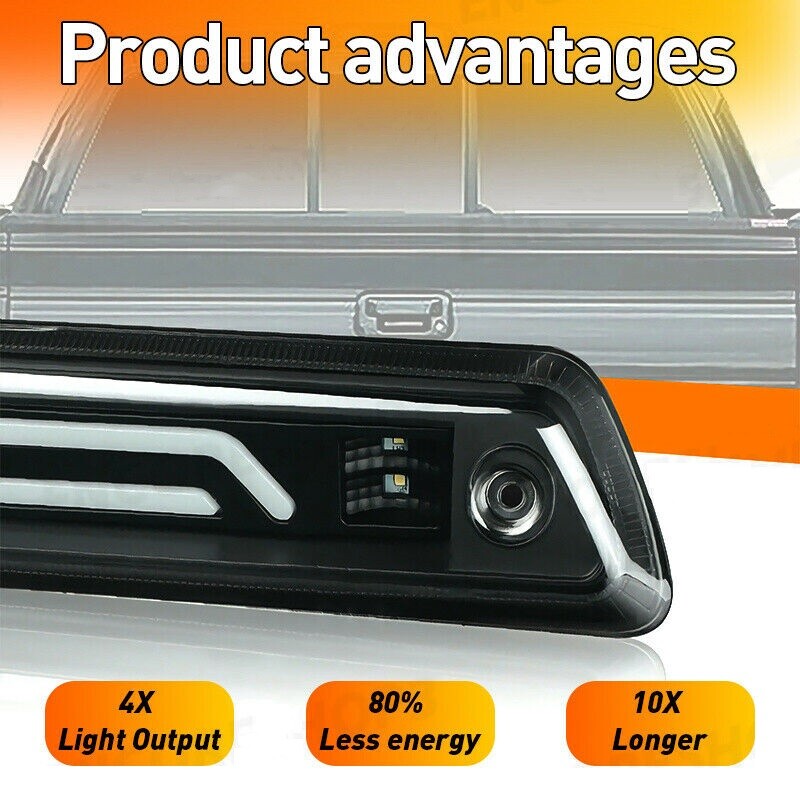 Suitable for 2009-2014 Smoke LED Third Brake Light High Mount Cargo Light n
