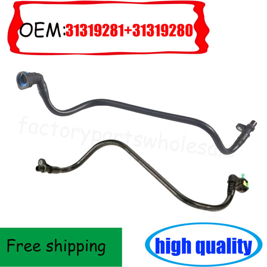2-pack of flexible hoses for radiator hoses suitable for Volvo S80, V60, S60, XC60 31319281- n