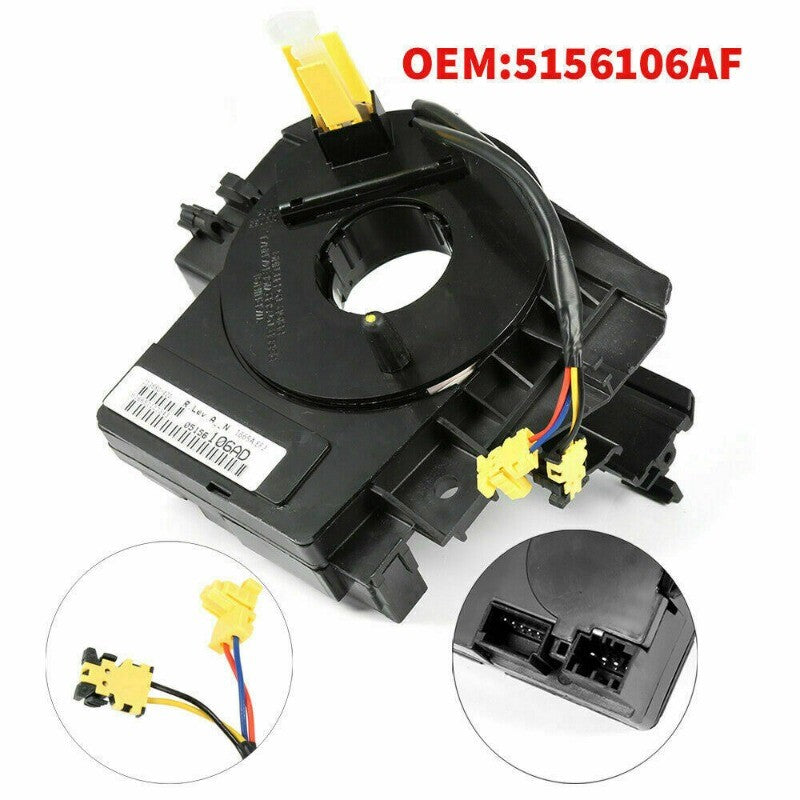 For 2007-2018 for Chrysler for Dodge for Jeep OEM Steering Wheel Clockspring w/ Angle Sensor