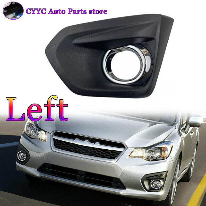 Left Front Fog Light Bezel W/Glossy Black Trim for Subaru Impreza 2012-2014