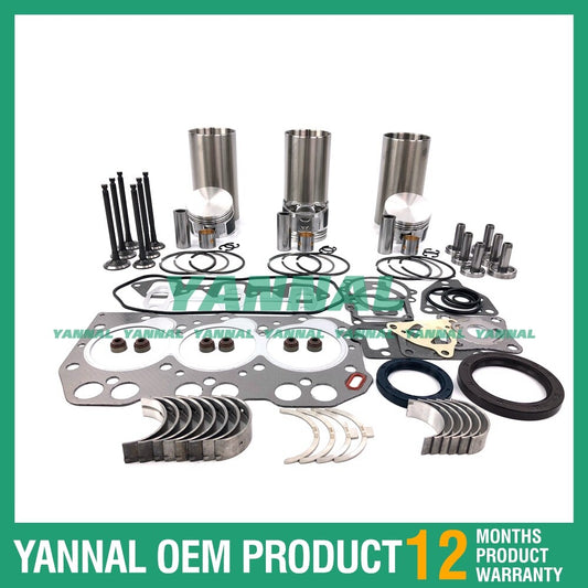 Overhaul and rebuild kit with gaskets for bearings suitable for Yanmar 3TNA68
