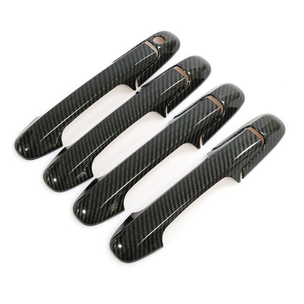 Carbon Fiber Carbon Fiber Side Door Handle Covers Trims For 03-07 for Honda Accord