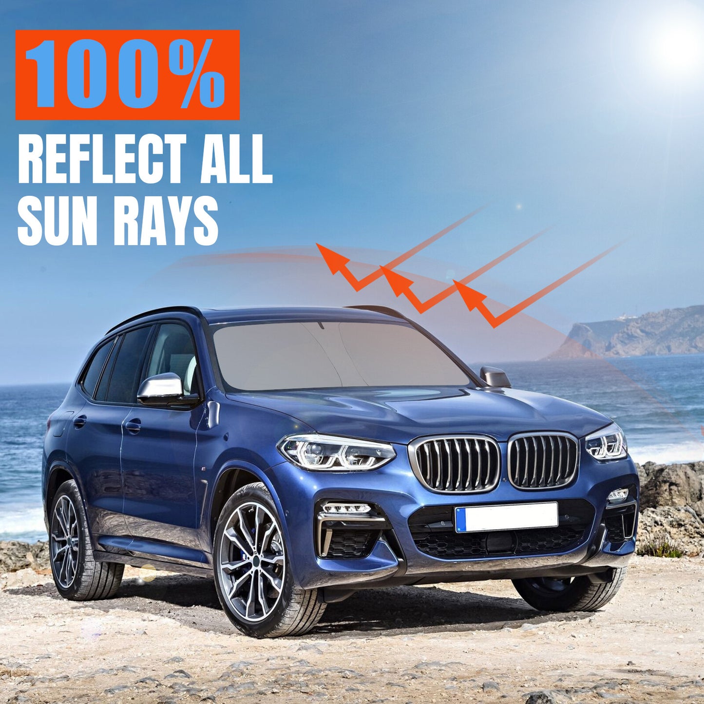 Suitable for 2011-2017 X3 windshield sunshade and UV protection cover. n