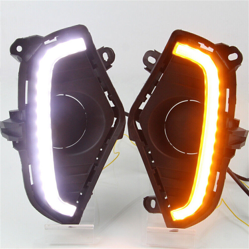 LED DRL Turn Light Front Fog Lamp w/Harness Switch Kit 2022-2023 For RAV4 n