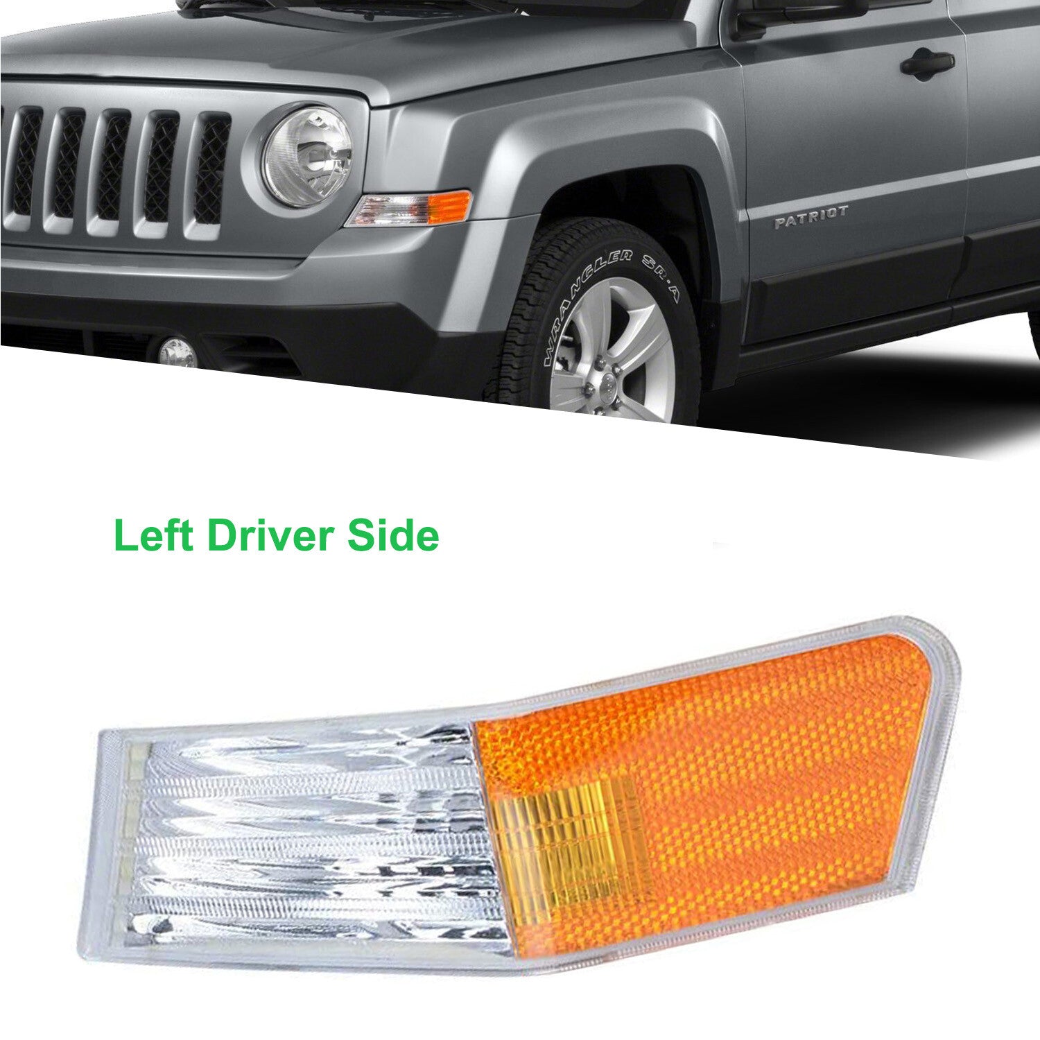 Parking turn signal housing for 2007-2017 for Jeep Patriots - Left driver's side - n