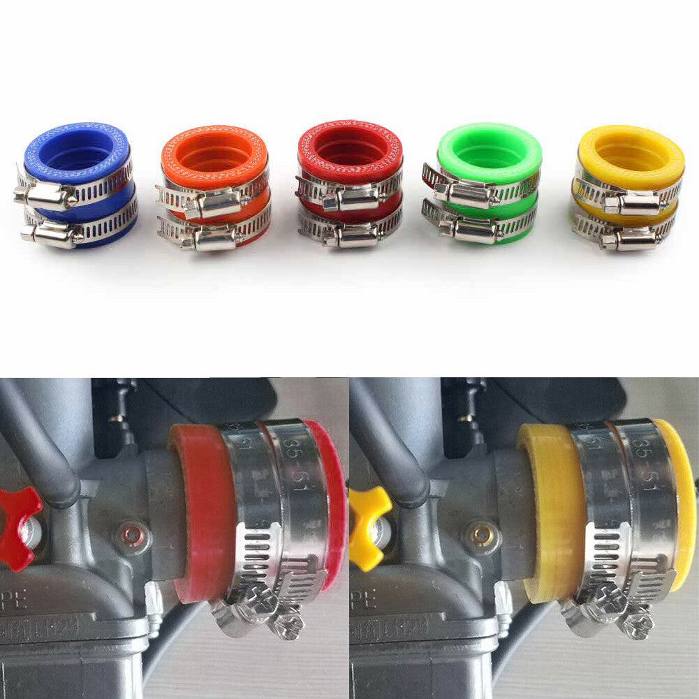 For OKO PWK KEIHIN 28/30mm Motorbike Carburetor Rubber Adapter Intake Manifold Q
