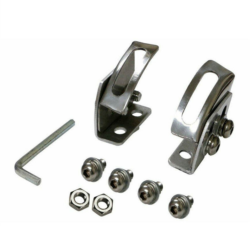 Car SUV Angle Adjustable Bumper License Plate Relocator Bracket Holder Mount Kit