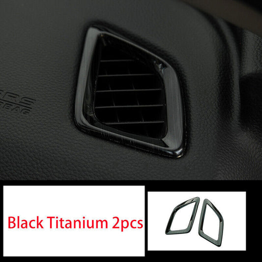 Black Titanium L&R AC Air Outlet Vent Cover Trim Fit for Honda Accord 2018-2022 n