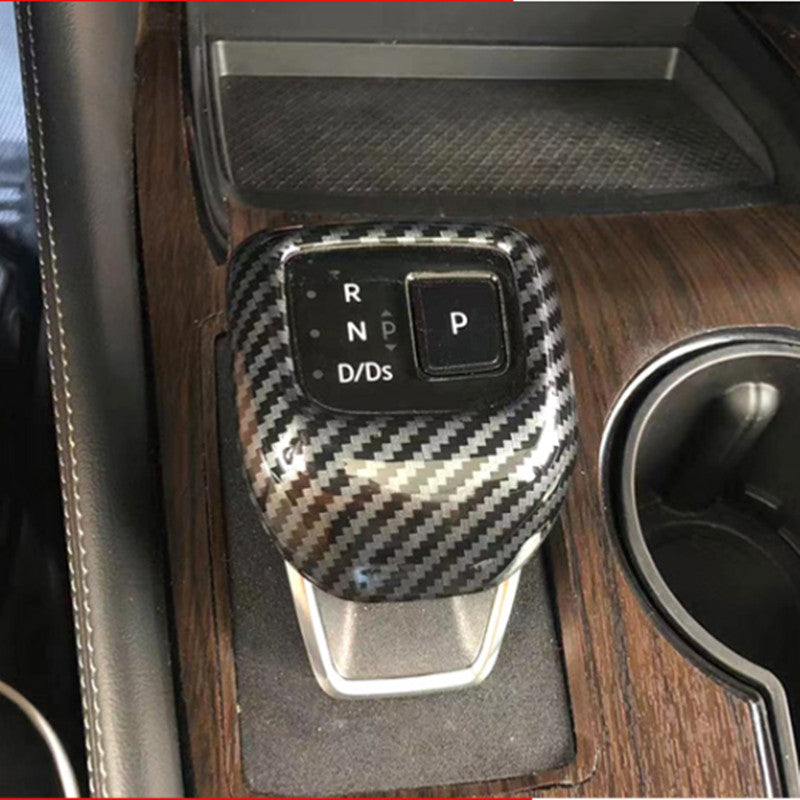 Carbon Fiber Chrome Switch Button Trim for Nissan Rogue 2021-2023
