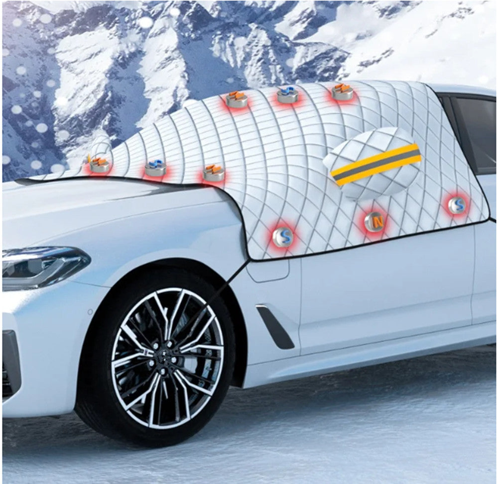 Car Windshield Snow Cover Winter Frost Ice Sun Shield Mirror Protector Trim Q