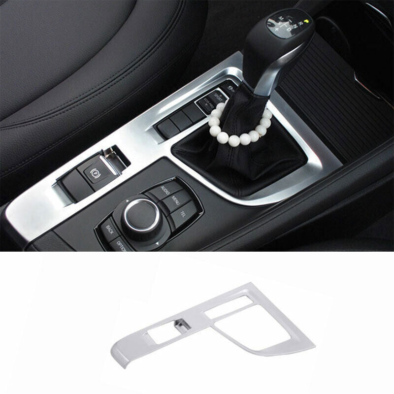 for BMW X1 F48 2016-22 Silver ABS Central Console Gear Shift Panel Frame Trim 1P