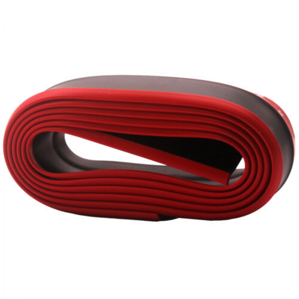 Rubber Soft Protector Front Bumper Lip Splitter Body Spoiler Strip 48mm Red 1Ps n