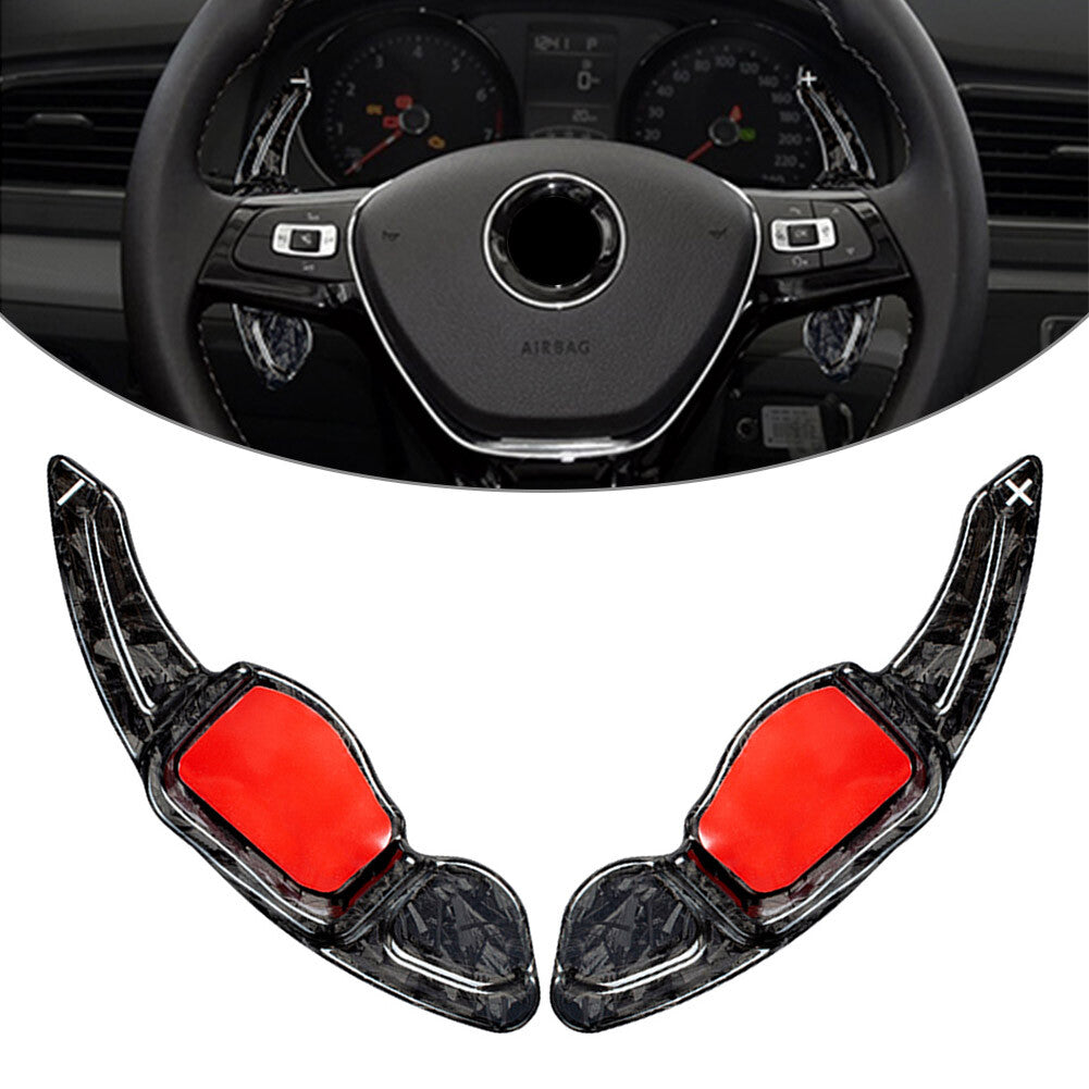 Carbon Fiber Steering Wheel Paddle Shifter Extension for VW MK5 MK6 GTI for Golf CC