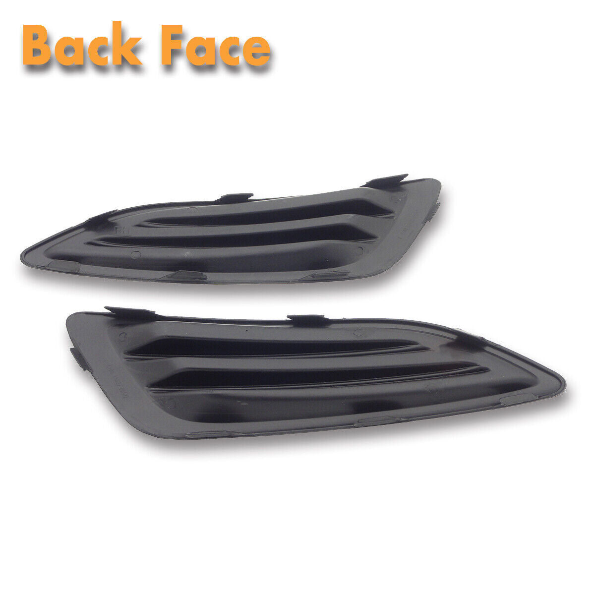 1Pair Front Fog Light Lamp Grille Cover Bezel w/o Hole for Ford Fiesta 2013-2015