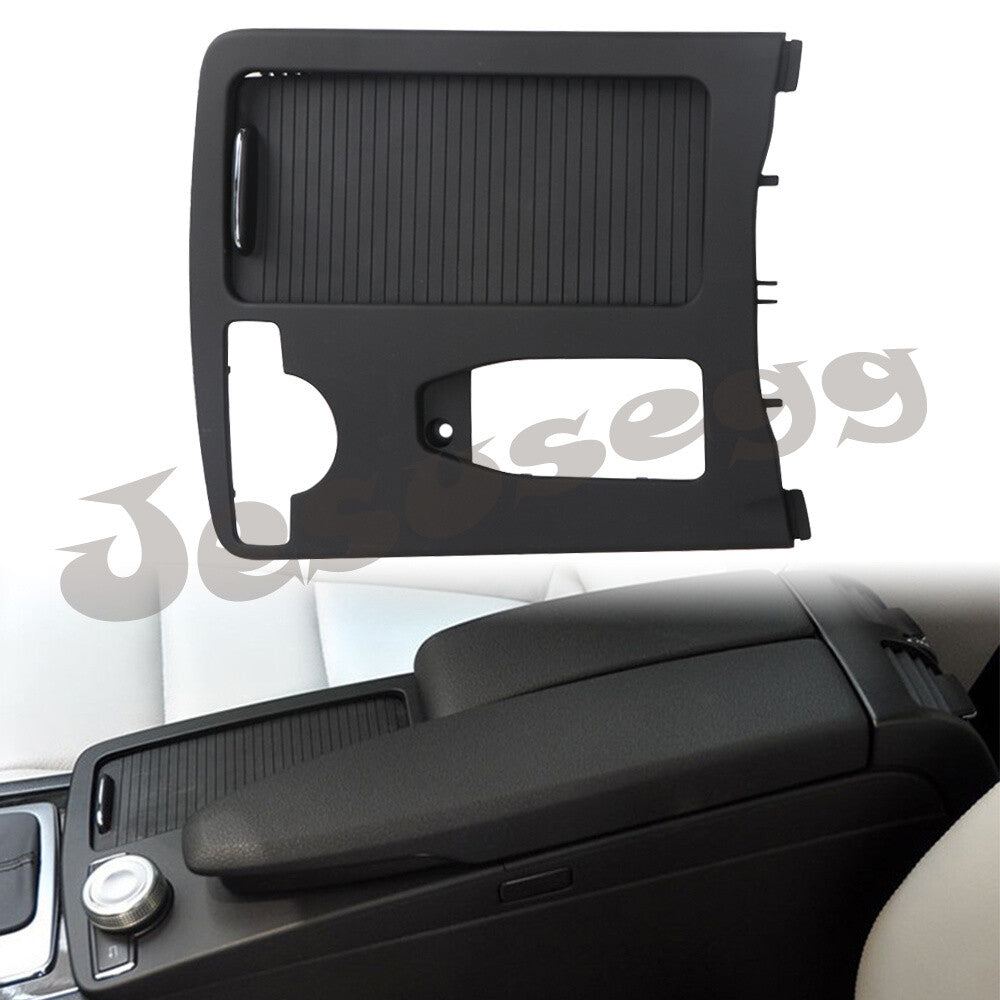 Center Console Water Cup Holder Cover Frame for Benz W204 S204 C-Class Black