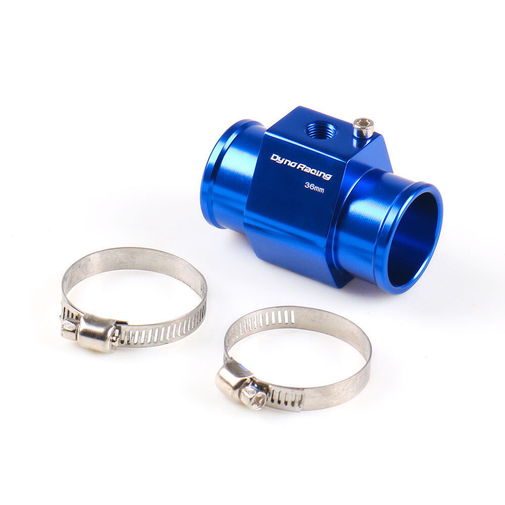 36mm Blue Water Temp Temperature Joint Pipe Sensor Gauge Radiator Hose Adapter