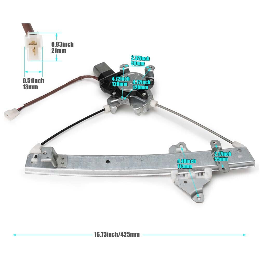 MR573880 Rear Right Window Regulator+Motor for Mitsubishi Outlander 03-06 04 05 Q