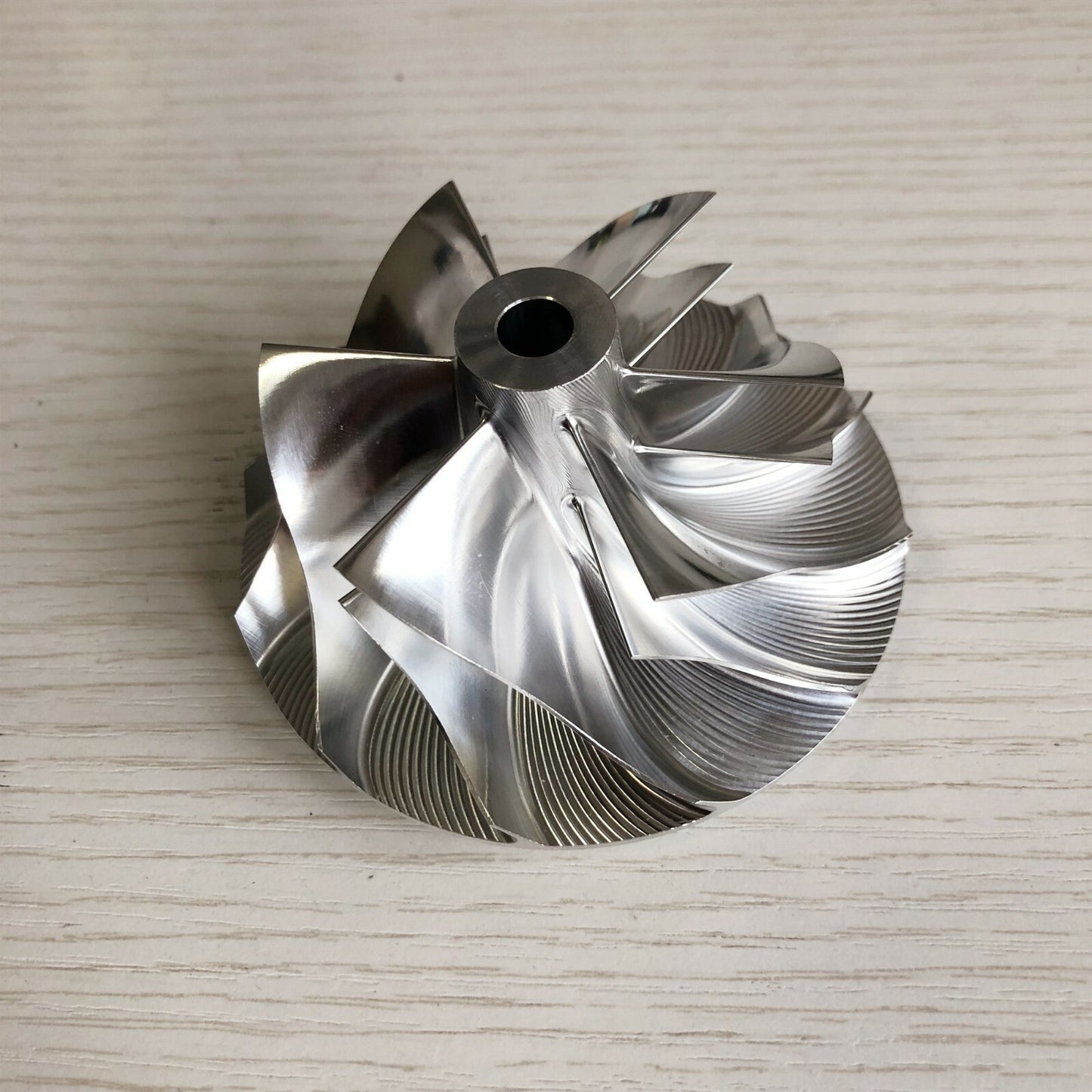 TA45 441793-0015 63.00/84.02 mm 6+6 Blade Turbine Blank Compressor Wheel