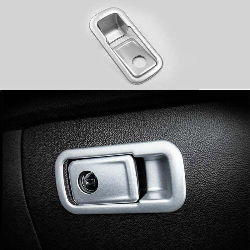 for Volkswagen Atlas 2018-23 ABS Silver for Co -Pilot Storage Box Handle Bowl Trim 2X