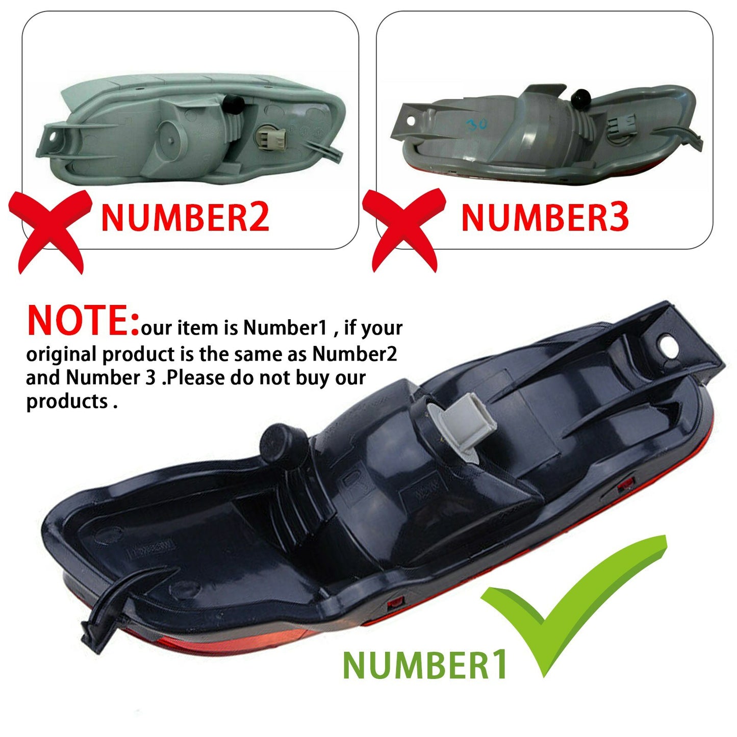 Rear Bumper Lights Red Marker Lamps For 2004-2009 for Lexus RX330 RX350 RX400H AT